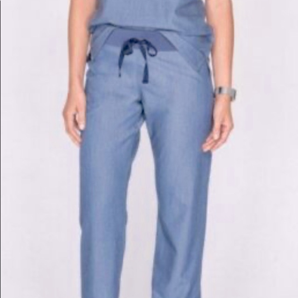 FIGS scrubs in Heather Denim - Picture 2 of 3